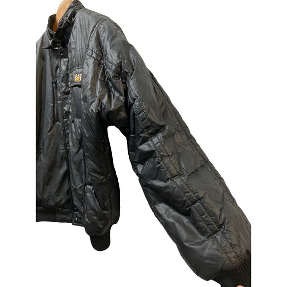 CAT Licensed Merchandise Caterpillar Turning Point Vintage Nylon Puffer Jacket - Picture 8 of 15